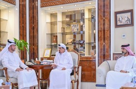 حميد النعيمي يستقبل الرئيس التنفيذي لمصرف عجمان