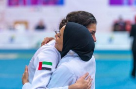 5 ميداليات ملونة من نصيب صاحبات الضيافة في مسابقة المبارزة فردي