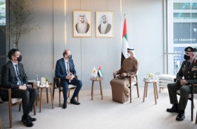 محمد بن زايد يستقبل وزيري دفاع صربيا وقبرص على هامش فعاليات (آيدكس 2021)