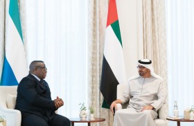 محمد بن زايد يبحث مع رئيس سيراليون علاقات التعاون 