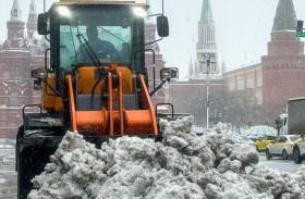 عاصفة ثلجية عاتية تضرب موسكو 