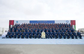 هزاع بن زايد يشهد حفل تخريج كلية خليفة بن زايد الجوية