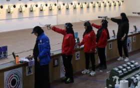 بنات النصر يشاركن في بطولة البندقية والمسدس بميادين نادي الذيد