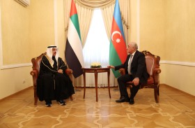 صقر غباش يبحث مع رئيس وزراء أذربيجان سبل تعزيز التعاون بين البلدين