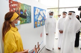 لوحات الأطفال القصّر في دبي توجه رسالة شكر لخط الدفاع الأول 