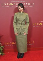 الممثلة الكندية كياوينتيو لدى حضورها حفل توزيع جوائز Unforgettable لعام 2026 في لوس أنجلوس. ا ف ب 