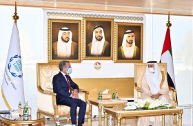 صقر غباش يبحث سبل تعزيز العلاقات البرلمانية مع رئيس الاتحاد البرلماني الدولي