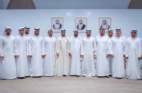 حمدان بن محمد يحضر أفراح القبيسي والمنصوري