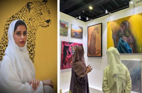 ميرة العتيبة: لوحاتي التشكيلية بمنظور فني  يستلهم قيم التسامح والتعاون والسلام