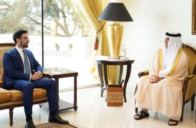 حاكم رأس الخيمة يستقبل سفير رومانيا