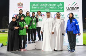 25 ميدالية للاعبي «نادي الإمارات» لألعاب القوى ببطولة الإمارات