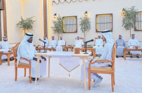 حاكم عجمان وولي عهده يحضران إطلاق «مقرأة حميد للقراءات العشر»