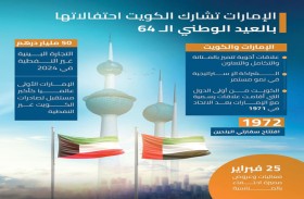 الإمارات تشارك الكويت احتفالاتها بالعيد الوطني الـ 64