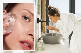 مكعبات الثلج للبشرة اتجاه تجميلي على تيك توك