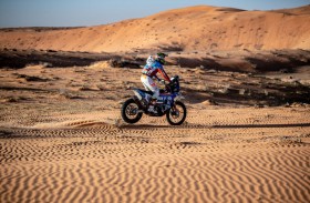 نجوم الإمارات.. (الرقم الصعب) في منافسات الدراجات النارية برالي حائل الدولي