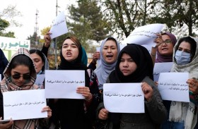 أفغانيات يتظاهرن في كابول احتجاجا على «صمت» الغرب 