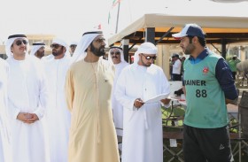 محمد بن راشد يشهد السباق الرئيسي لكأس ولي عهد دبي للقدرة في سيح السلم