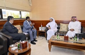 أمين عام الوطني الاتحادي ونظيره في البرلمان الدولي يبحثان التعاون