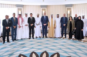 نهيان بن مبارك يستقبل وفدا من البرلمان العربي