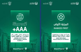 شرطة دبي تُصنف كأقوى علامة شرطية في العالم
