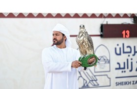 مشاركة واسعة في ختام مسابقة مهرجان الشيخ زايد التراثي للصقور