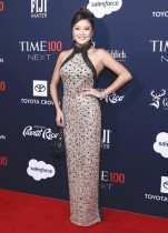 الممثلة الأمريكية آشلي بارك لدى وصولها إلى حدث Time 100 Next في Current at Chelsea Piers في نيويورك. (ا ف ب)