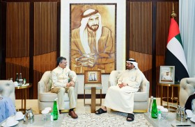 علي النعيمي يستقبل سفير جمهورية الهند لدى الدولة