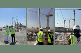 بلدية مدينة أبوظبي تنفذ حملة تفتيشية على الرافعات البرجية في المواقع الإنشائية الجديدة