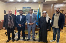 وفد جمعية الصحفيين الإماراتية يزور مقر نقابة الصحفيين المصريين 