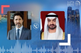 محمد بن زايد يتلقى اتصالا هاتفيا من رئيس وزراء كندا حول علاقات التعاون والقضايا الإقليمية والدولية وتطورات الأزمة الأوكرانية 