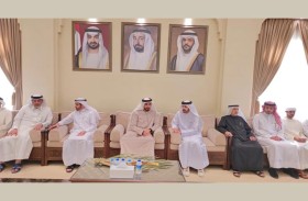 هيثم بن صقر القاسمي يعزي في وفاة سعيد خلفان سعيد المري