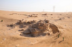 بيئة أبوظبي تواصل تطوير وحماية موقع الكثبان الرملية الأحفورية في الوثبة