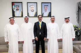 حمد الشرقي يستقبل صالح الشرقي ومجلس إدارة بنك الفجيرة الوطني.. ويشيد بالنتائج المالية للعام الماضي