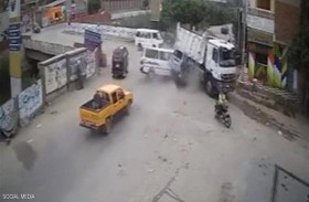 حادث سير مروع.. 58 ثانية أدمت القلوب 