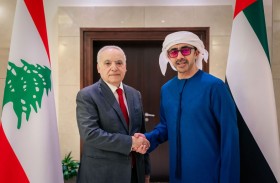 عبدالله بن زايد يستقبل وزير الثقافة اللبناني