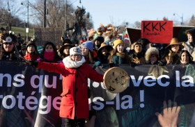 تظاهرة في مونتريال على هامش كوب 15