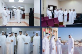 سلطان بن أحمد القاسمي يزور دار القضاء في مدينة الشارقة