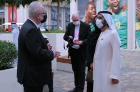 محمد بن راشد يلتقي رئيس لاتفيا ويزور جناحها في إكسبو 2020 دبي