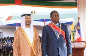 نيابة عن رئيس الدولة.. سفير الإمارات لدى أفريقيا الوسطى يحضر مراسم تنصيب الرئيس تواديرا