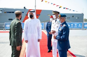 خالد بن محمد بن زايد يدشن الزورق «شجاع» في نافدكس