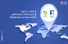 «اتصالات» و«أدنوك» تتصدران العلامات التجارية الأقوى والأعلى قيمة في الدولة والمنطقة 