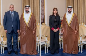 ولي عهد الفجيرة يستقبل سفيري الأردن وفلسطين