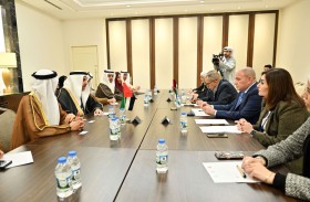 صقر غباش ونائب رئيس البرلمان الأردني يجددان إدانتهما للاعتداءات الإيرانية الغاشمة