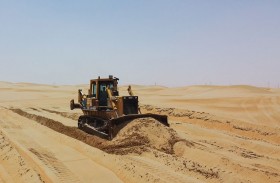 إنشاء أحزمة شجرية لمرابع الظفرة وبينونة في مدينة زايد