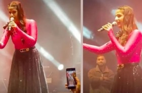 فنانة توقف حفلها لتوبيخ معجب تجاوز حدوده
