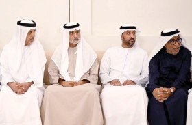 نهيان بن مبارك يقدِّم واجب العزاء في شهيد الوطن والواجب سعيد راشد البلوشي