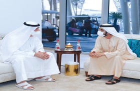 محمد بن راشد يلتقي حاكم أم القيوين وولي عهد عجمان