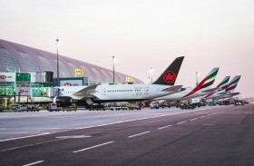 مطارات دبي تستقبل أولى رحلات طيران كندا في مبنى المسافرين 3 بمطار دبي الدولي