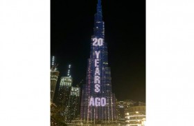 برج خليفة  يتزين بالهوية الجديدة لمبادرة الشيخة فاطمة لتمكين المرأة في السلام والأمن