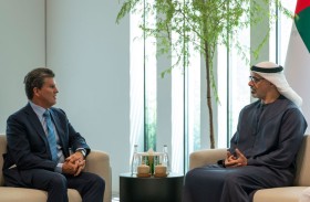 خالد بن محمد بن زايد يلتقي رئيس مجلس إدارة «جنرال أتلانتيك»